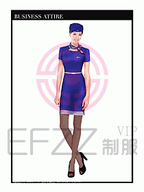 職業(yè)空姐制服設(shè)計(jì)圖558