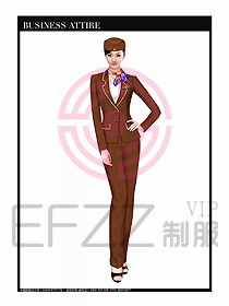 職業(yè)空姐制服設(shè)計(jì)圖562