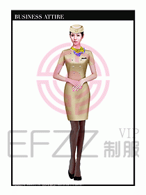 職業(yè)空姐制服設(shè)計(jì)圖559