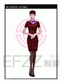 職業(yè)空姐制服設計圖574