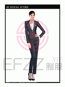 職業(yè)空姐制服設(shè)計(jì)圖577