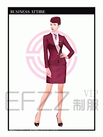 職業(yè)空姐制服設(shè)計(jì)圖578