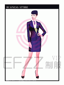 職業(yè)空姐制服設(shè)計(jì)圖579