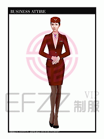 職業(yè)空姐制服設(shè)計(jì)圖586