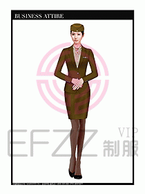 職業(yè)空姐制服設(shè)計圖585