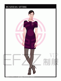 職業(yè)空姐制服設(shè)計(jì)圖599
