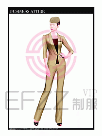 職業(yè)空姐制服設(shè)計圖606
