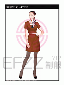 職業(yè)空姐制服設(shè)計圖605