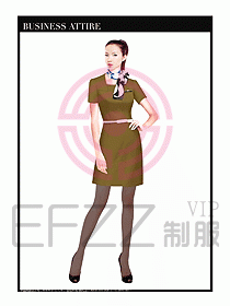 職業(yè)空姐制服設(shè)計圖604