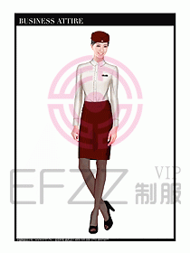 職業(yè)空姐制服設計圖608