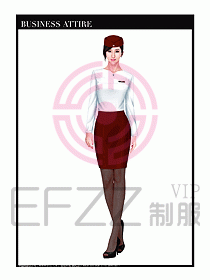職業(yè)空姐制服設(shè)計(jì)圖610