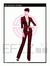 職業(yè)空姐制服設(shè)計圖616