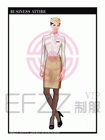 職業(yè)空姐制服設(shè)計(jì)圖617