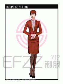 職業(yè)空姐制服設(shè)計(jì)圖622