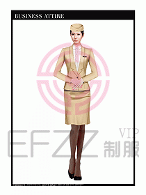 職業(yè)空姐制服設(shè)計(jì)圖621