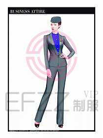 職業(yè)空姐制服設(shè)計(jì)圖623