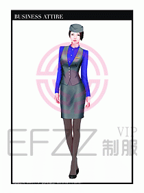 職業(yè)空姐制服設(shè)計(jì)圖625
