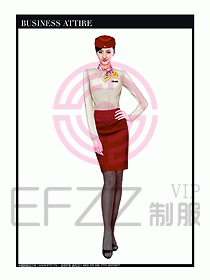 職業(yè)空姐制服設(shè)計(jì)圖628