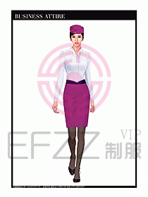 職業(yè)空姐制服設(shè)計(jì)圖640