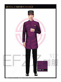 酒店大堂服務員制服設計739