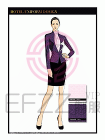 酒店大堂服務員制服設計764