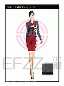 酒店大堂服務(wù)員制服設(shè)計772
