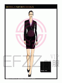 酒店大堂服務(wù)員制服設(shè)計(jì)785