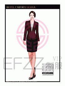 酒店大堂服務(wù)員制服設(shè)計(jì)798