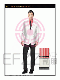 酒店大堂服務(wù)員制服設(shè)計801