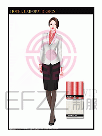 酒店大堂服務(wù)員制服設(shè)計(jì)804