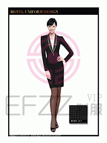酒店大堂服務(wù)員制服設(shè)計(jì)809
