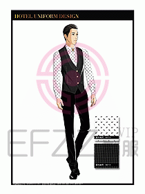 酒店西餐服務(wù)員制服設(shè)計1039