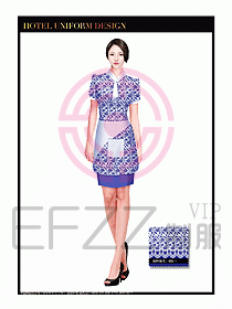 酒店中餐服務(wù)員制服設(shè)計(jì)1503
