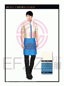 酒店中餐服務(wù)員制服設(shè)計1509