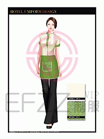 酒店中餐服務(wù)員制服設(shè)計(jì)1512