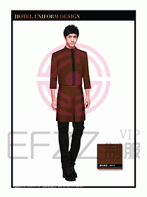 酒店中餐服務(wù)員制服設(shè)計1521