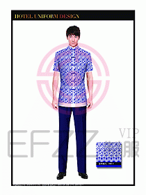 酒店中餐服務(wù)員制服設(shè)計1525
