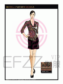 按摩技師美容制服設(shè)計(jì)1023