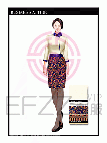 按摩技師美容制服設(shè)計1064