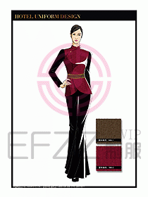 酒店中餐服務(wù)員制服設(shè)計1529
