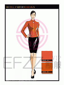 酒店中餐服務(wù)員制服設(shè)計(jì)1533