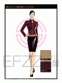 酒店中餐服務(wù)員制服設(shè)計(jì)1535