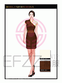 酒店中餐服務(wù)員制服設(shè)計1546