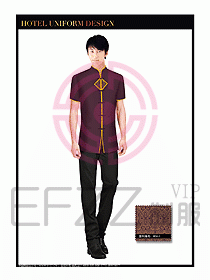 酒店中餐服務(wù)員制服設(shè)計(jì)1558
