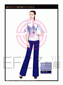 酒店中餐服務(wù)員制服設(shè)計(jì)1565