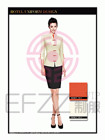 酒店中餐服務(wù)員制服設(shè)計1570