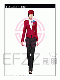 職業(yè)裝空姐服制服設(shè)計圖641