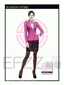 職業(yè)裝空姐服制服設(shè)計(jì)圖643