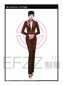 職業(yè)裝空姐服制服設計圖645