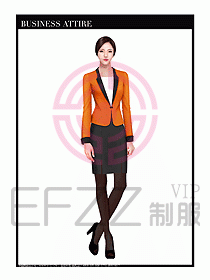 職業(yè)裝空姐服制服設(shè)計圖651